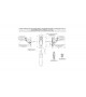 Farolim LED Delimitador Lateral 12V/24V - Braço Curto Esq.